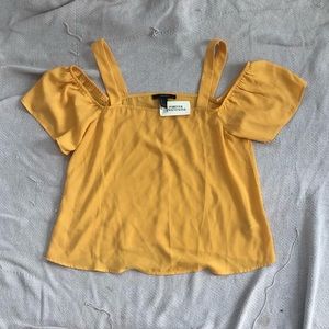 Yellow Off The Shoulder Blouse